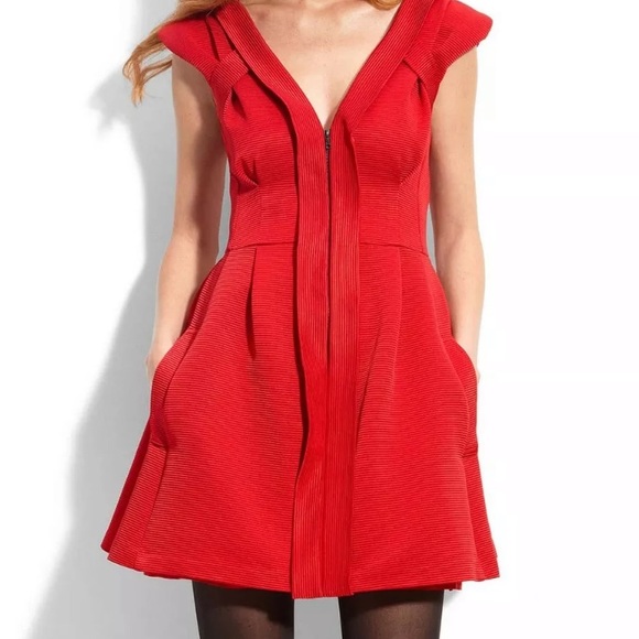 Nanette Lepore Dresses & Skirts - Nanette Lepore Ingrid Dress in Ruby Red